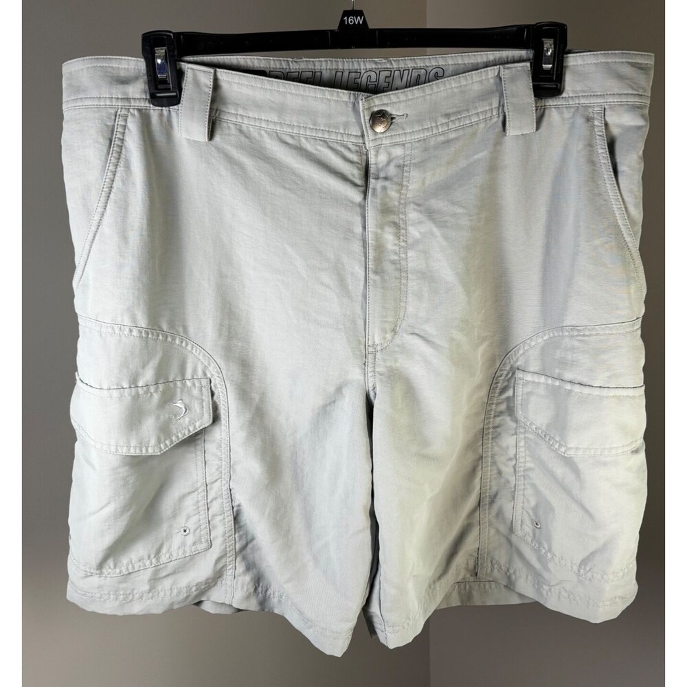 Reel Legends Shorts Mens size 40 Cargo Outdoor Fishing Pockets grey Lightweight